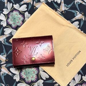 Louis Vuitton Burgundy Card Holder